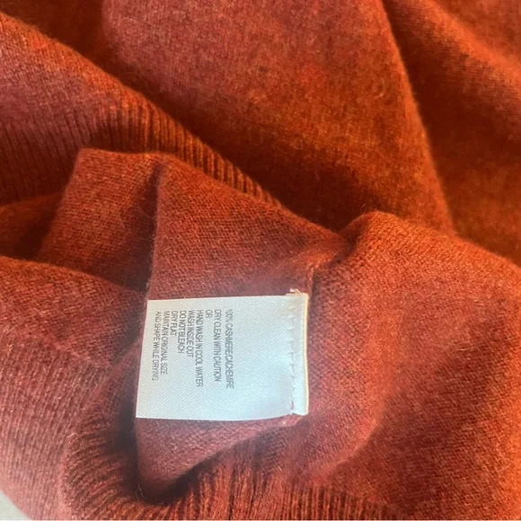 Black Brown 1826 Men's 100% 2-Ply Cashmere V-Neck Sweater Mens M Fall Winter - Picture 4 of 4